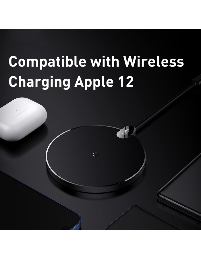 Baseus Digital LED Display Gen 2 Wireless Charger 15W Black Baseus Digital LED Display Gen 2 Wireless Charger 15W Black