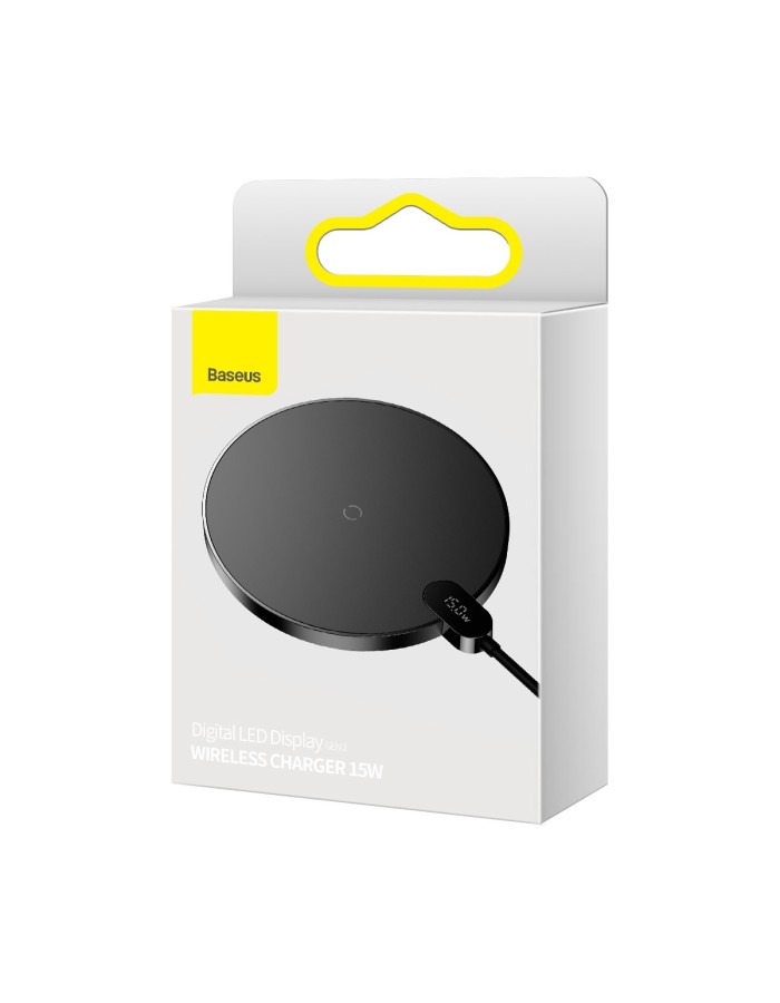 Baseus Digital LED Display Gen 2 Wireless Charger 15W Black Baseus Digital LED Display Gen 2 Wireless Charger 15W Black