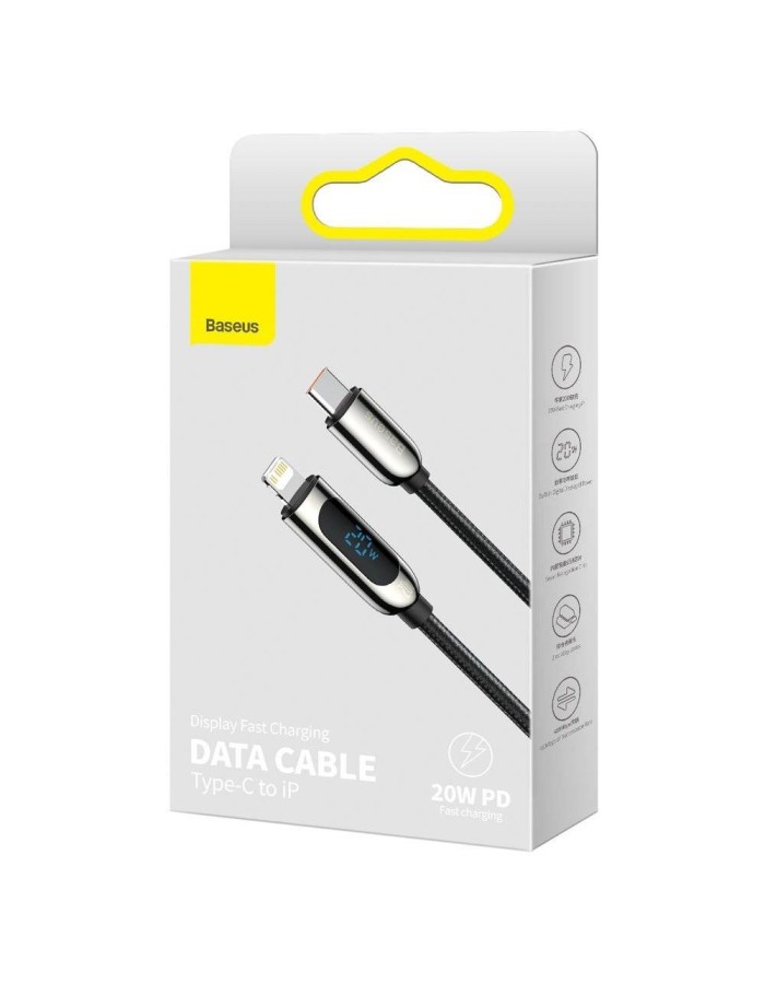 Baseus Cable Lightning to USB-C Display 20W 1m Black Baseus Cable Lightning to USB-C Display 20W 1m Black