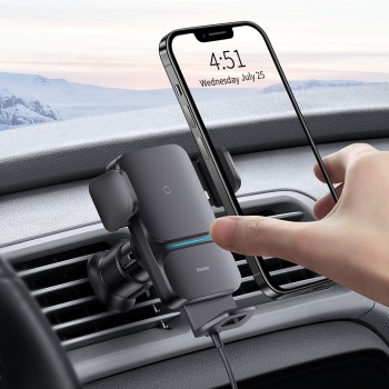 Baseus Wisdom Auto Alignment Car Mount Wireless Charger QI 15W Baseus Wisdom Auto Alignment Car Mount Wireless Charger QI 15W