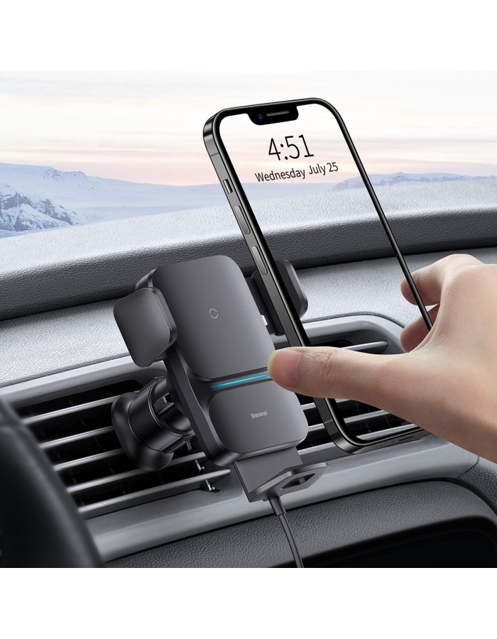 Baseus Wisdom Auto Alignment Car Mount Wireless Charger QI 15W Baseus Wisdom Auto Alignment Car Mount Wireless Charger QI 15W
