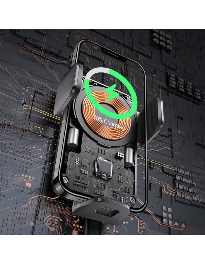 Baseus Wisdom Auto Alignment Car Mount Wireless Charger QI 15W Baseus Wisdom Auto Alignment Car Mount Wireless Charger QI 15W