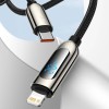 Baseus Cable Lightning to USB-C Display 20W 1m Black Baseus Cable Lightning to USB-C Display 20W 1m Black