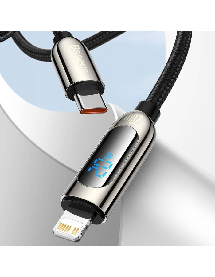 Baseus Cable Lightning to USB-C Display 20W 1m Black Baseus Cable Lightning to USB-C Display 20W 1m Black