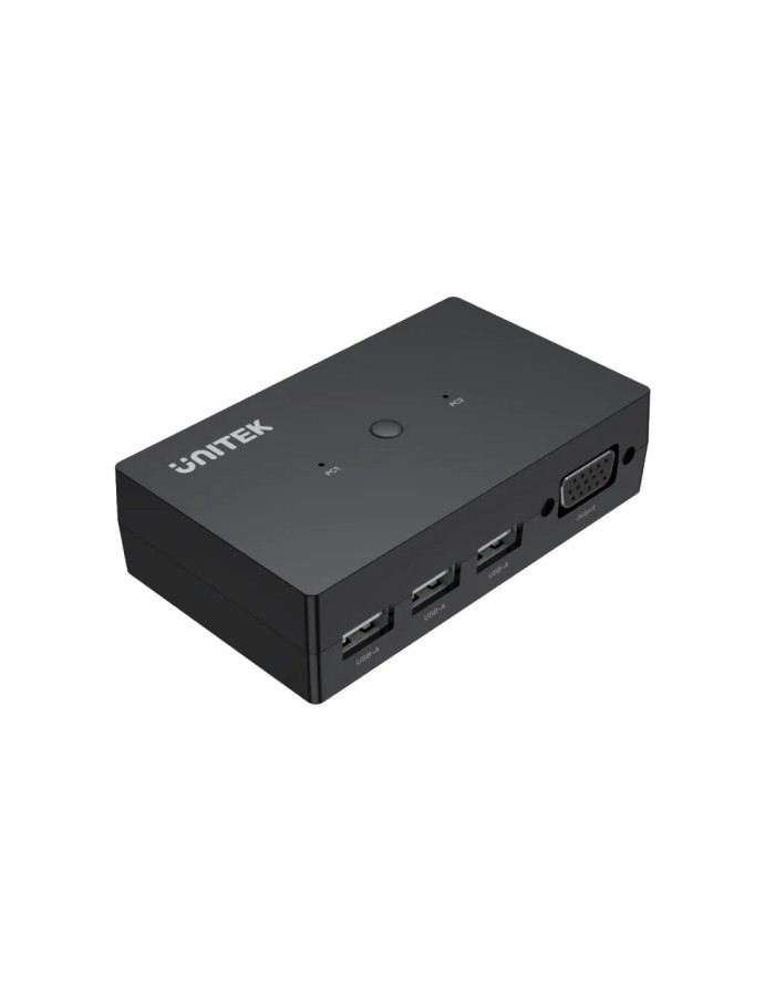 Unitek VGA KVM Switch 2In1Out with 3-Port USB2.0 Hub U-8709ABK Unitek VGA KVM Switch 2In1Out with 3-Port USB2.0 Hub U-8709ABK