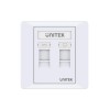 Unitek Network Dual Port Wall Plate T013A