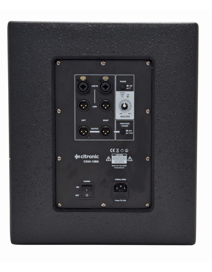 Citronic CASA-10BA Active Sub 300Wrms 178.120UK Citronic CASA-10BA Active Sub 300Wrms 178.120UK