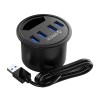 Orico USB-A Hub 4Port USB3.0 Desktop Mount DESK-4U