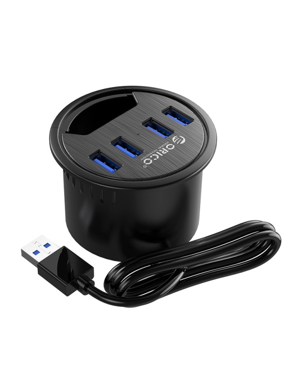 Orico USB-A Hub 4Port USB3.0 Desktop Mount DESK-4U