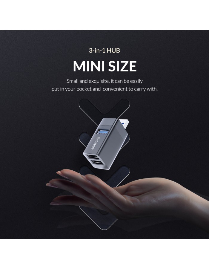 Orico USB-A Hub 3Port Mini Stick type MINI-U32