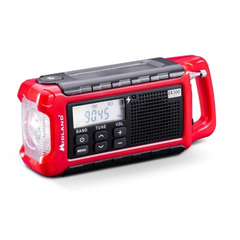 Midland ER200 Emergency Solar Powerbank FM & Dynamo Torch