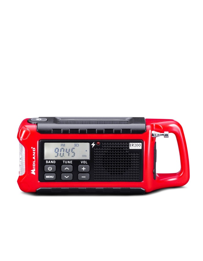 Midland ER200 Emergency Solar Powerbank FM & Dynamo Torch Midland ER200 Emergency Solar Powerbank FM & Dynamo Torch