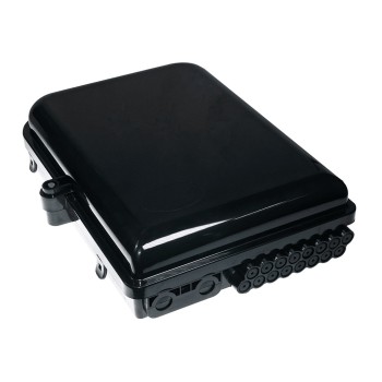 Opton Fiber Distribution Box 2 IN - 16 OUT IP65 Black