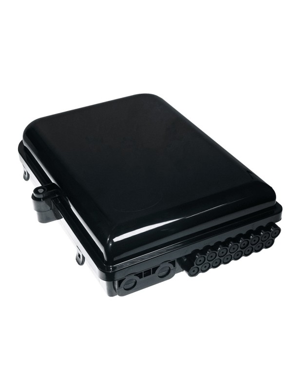 Opton Fiber Distribution Box 2 IN - 16 OUT IP65 Black Opton Fiber Distribution Box 2 IN - 16 OUT IP65 Black