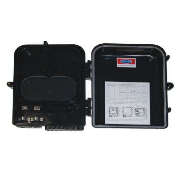 Opton Fiber Distribution Box 2 IN - 16 OUT IP65 Black Opton Fiber Distribution Box 2 IN - 16 OUT IP65 Black