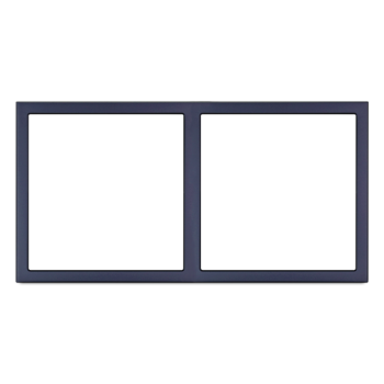 HDL Panel Frame 2 Gang Ash Grey