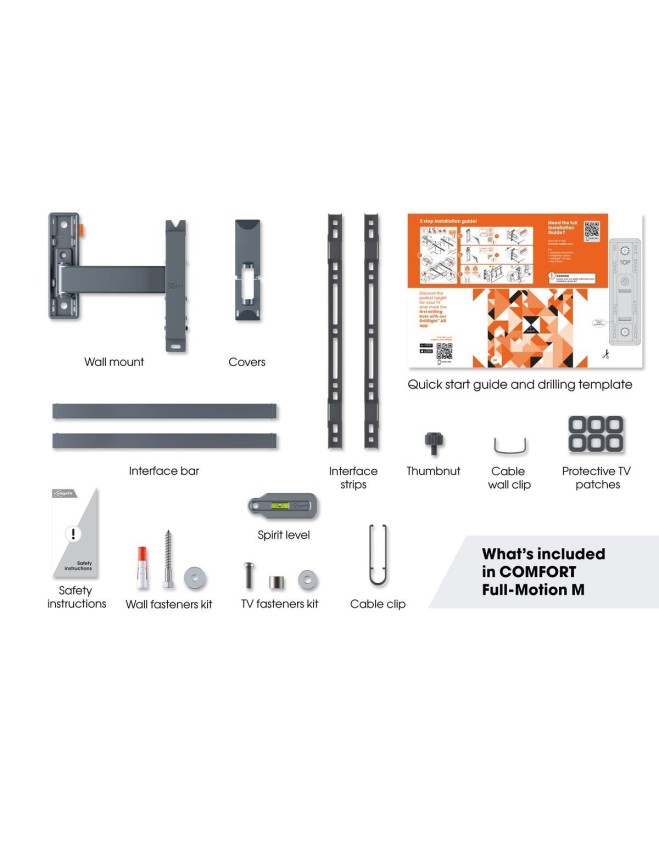 Vogels COMFORT TVM3423 TV Wall Mount 40x40 Turn 1 arm