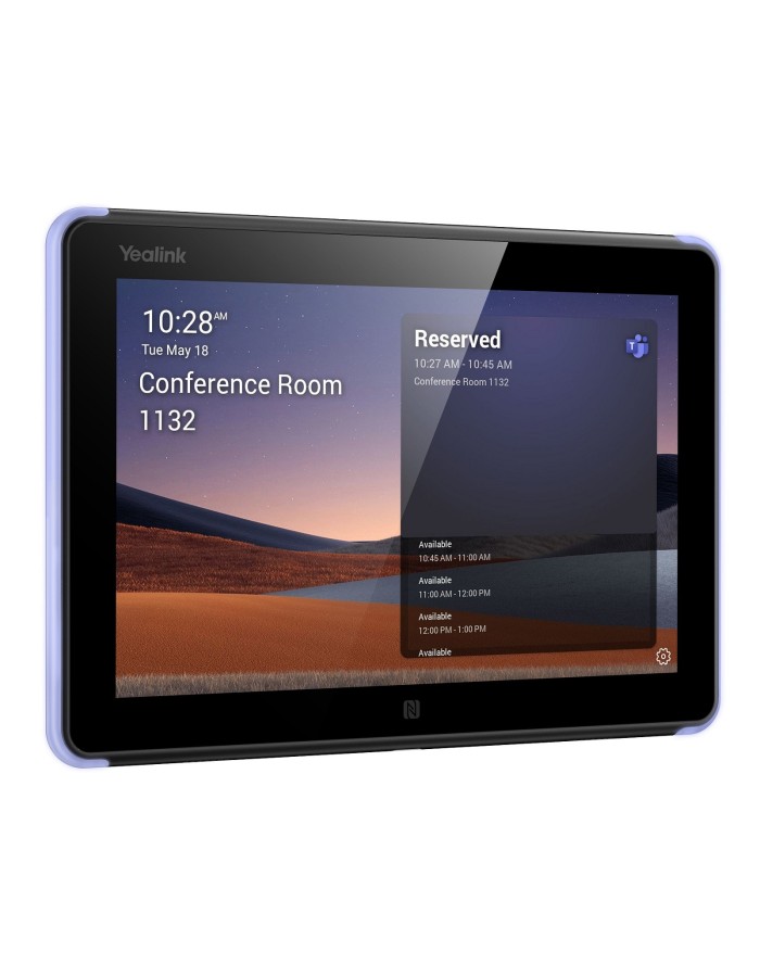 Yealink MS Teams Room Scheduling Device for Reservation & Status with 8'' Touch, PoE, Wi-Fi & Bluetooth RoomPanel