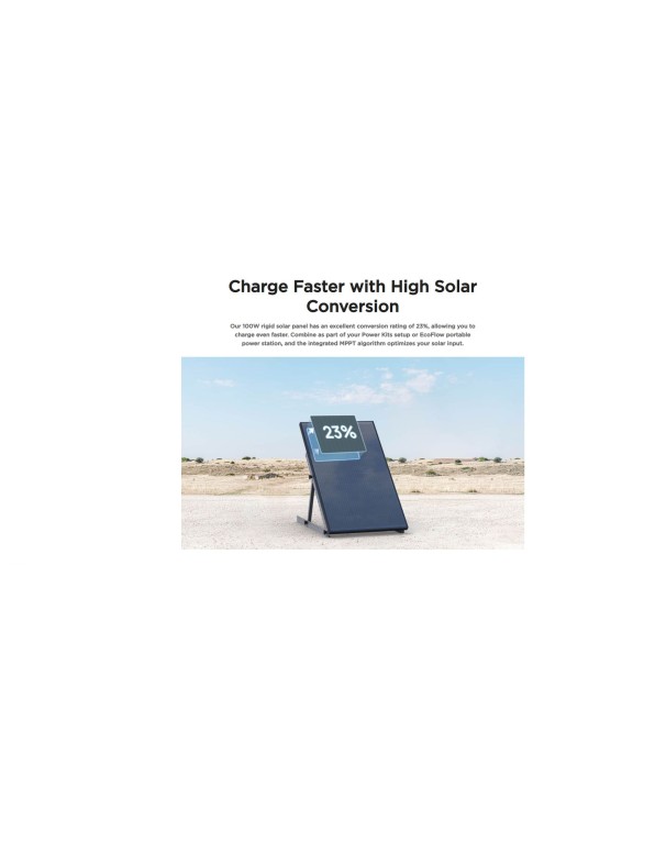 Ecoflow 200W Rigid Solar Panels (Combo 2x100W)