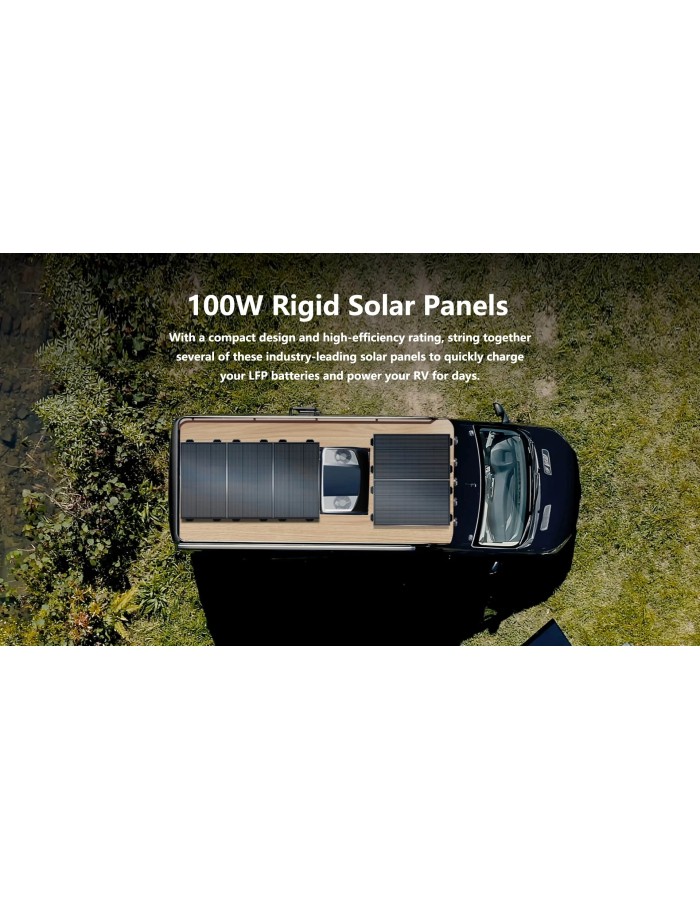 Ecoflow 200W Rigid Solar Panels (Combo 2x100W)