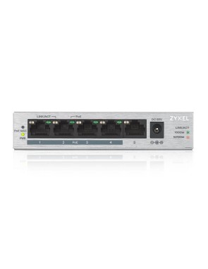 Zyxel 5 Port Gigabit PoE Switch, 4 x PoE, 60W GS1005-HP
