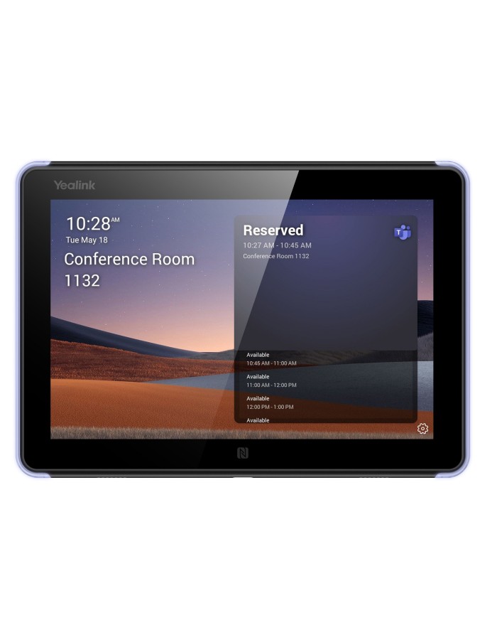 Yealink MS Teams Room Scheduling Device for Reservation & Status with 8'' Touch, PoE, Wi-Fi & Bluetooth RoomPanel