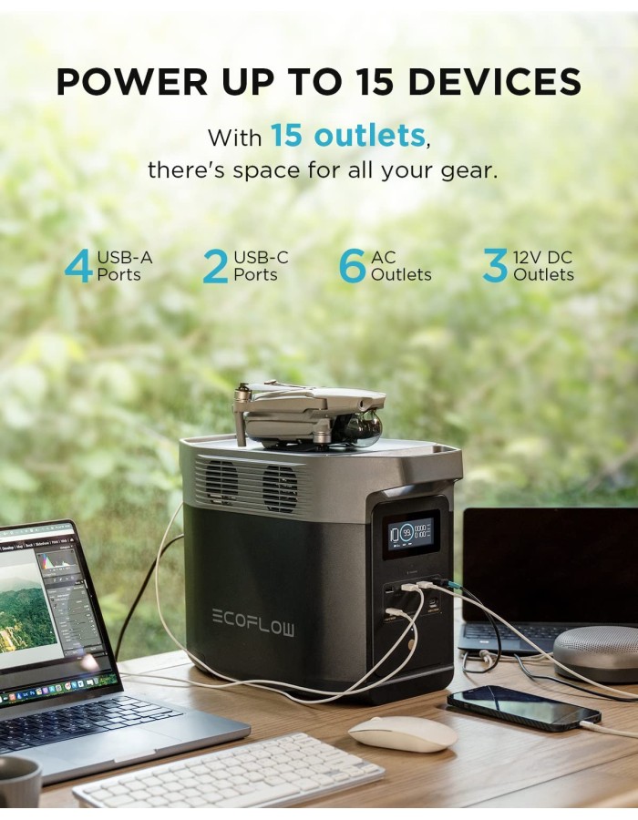 EcoFlow DELTA 2 UK 1024Wh Portable Power Station 1800W EcoFlow DELTA 2 UK 1024Wh Portable Power Station 1800W