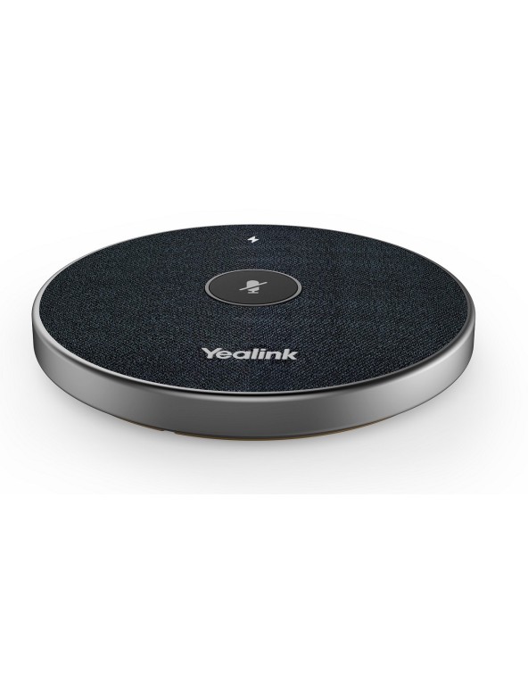 Yealink Conferencing Microphone Wireless Desktop 360° 6m Voice Pickup for UVC84, MeetingBar, SmartVision40 VCM36-W Yealink Conferencing Microphone Wireless Desktop 360° 6m Voice Pickup for UVC84, MeetingBar, SmartVision40 VCM36-W