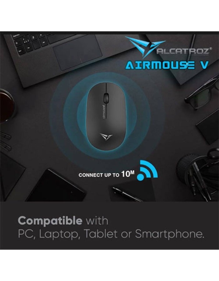 Alcatroz Airmouse V Wireless Mouse Black