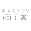 NBMounts P4 Double Arm Mount 40x40 32-55'' 40cm extension