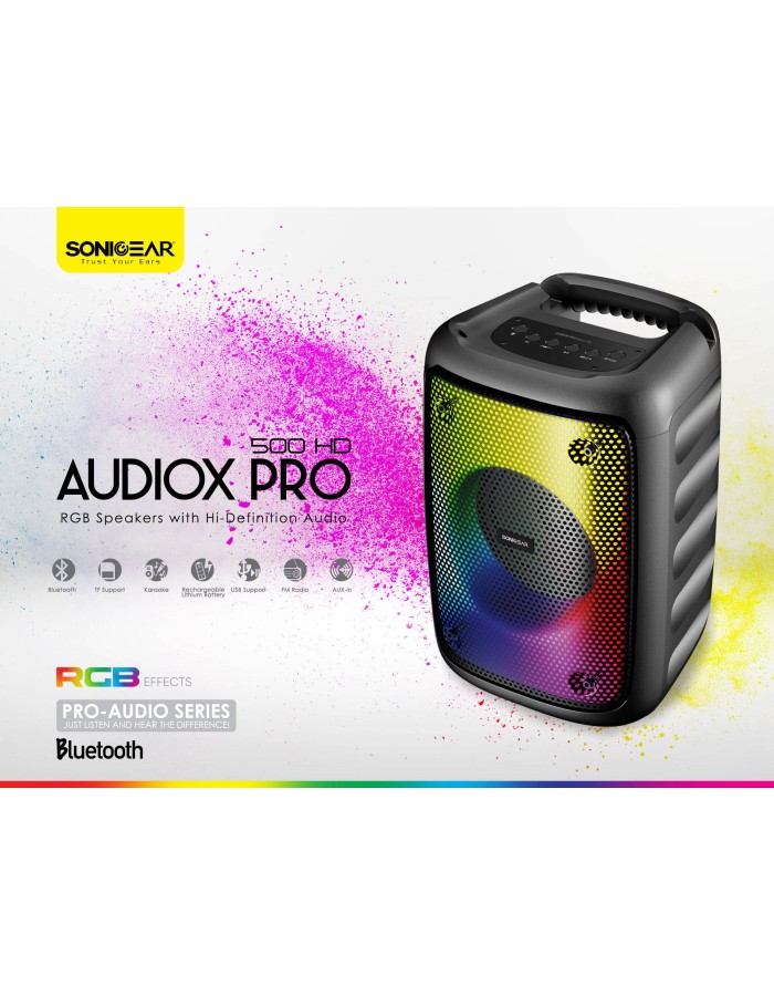 SonicGear AudioXPro500HD Portable Bluetooth Speakers SonicGear AudioXPro500HD Portable Bluetooth Speakers