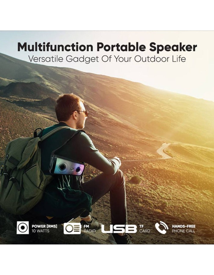 SonicGear SONICGO!3 RGB Portable Bluetooth Speaker with FM Radio & USB