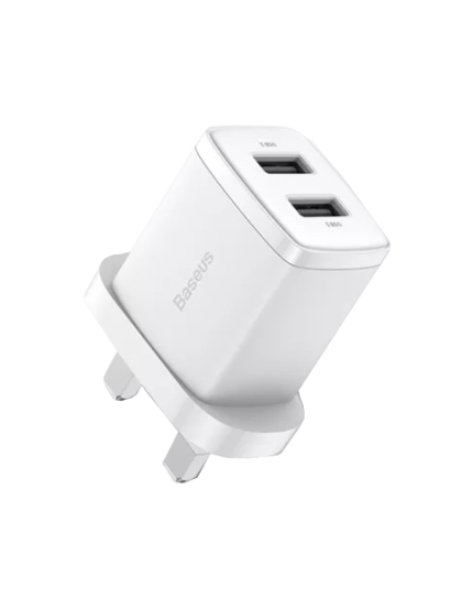 Baseus Charger Wall 2xUSBA 2.1A UK White