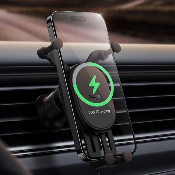 Baseus 15W Wireless AirVent Car Charger & Mount SUWX030001 Baseus 15W Wireless AirVent Car Charger & Mount SUWX030001