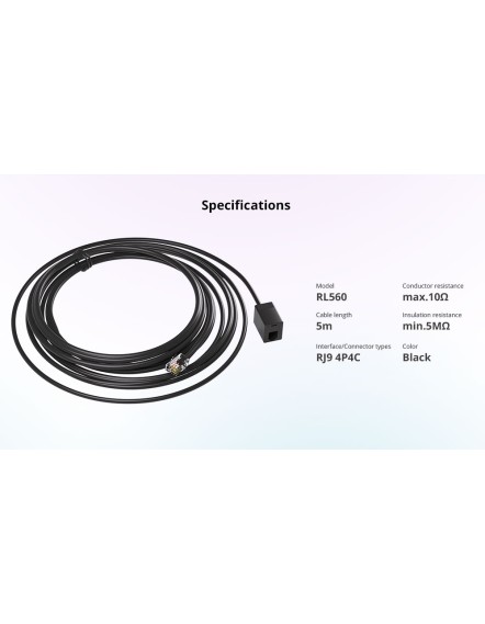Sonoff Smart Sensor RL560 5m Extention Cable ( RJ9 )