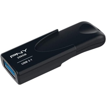 PNY Flash Drive Attache 4 USB 3.1 Stick 256GB Capless Slider Black FD256ATT431KK PNY Flash Drive Attache 4 USB 3.1 Stick 256GB Capless Slider Black FD256ATT431KK