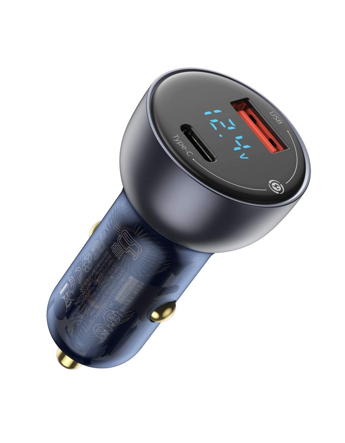 Baseus Digital Display Dual USB Car Charger 63W Baseus Digital Display Dual USB Car Charger 63W