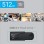 PNY Flash Drive Attache 4 USB 3.1 Stick 512GB Capless Slider Black FD512ATT431KK