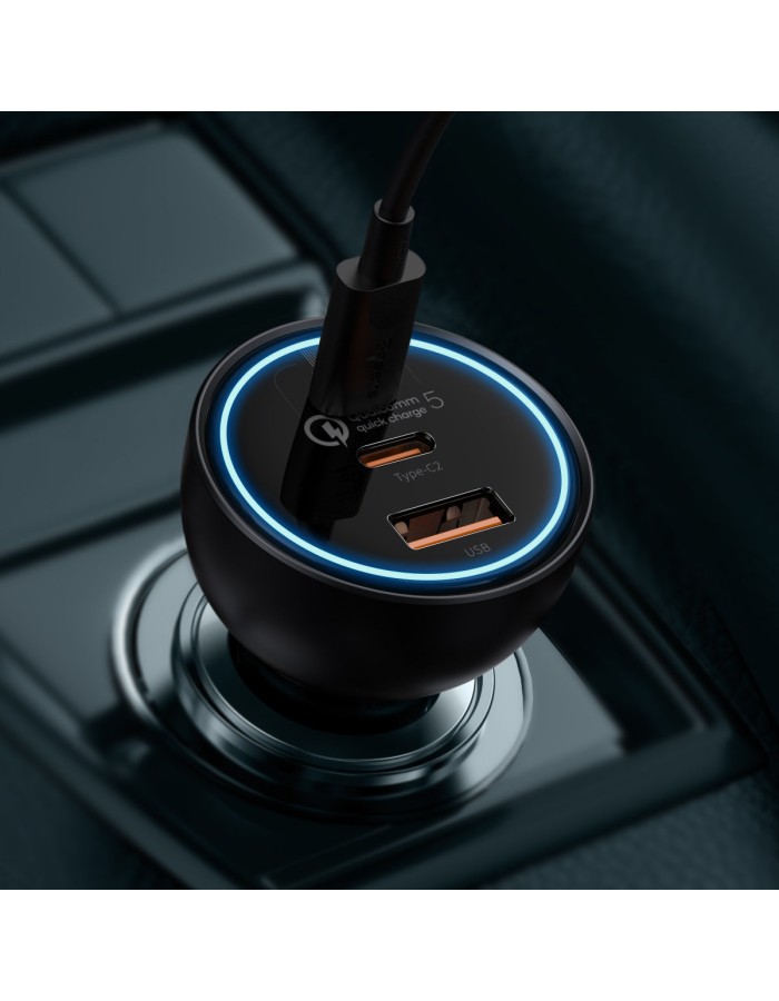 Baseus Car Charger 160W Qualcomm Quick Charge 5 Baseus Car Charger 160W Qualcomm Quick Charge 5