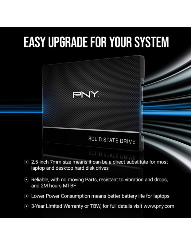 PNY SSD SATA III 500GB CS900