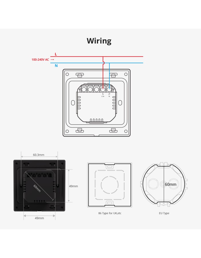 Sonoff Wifi Smart NS Panel Pro with Full Touch Display White Sonoff Wifi Smart NS Panel Pro with Full Touch Display White