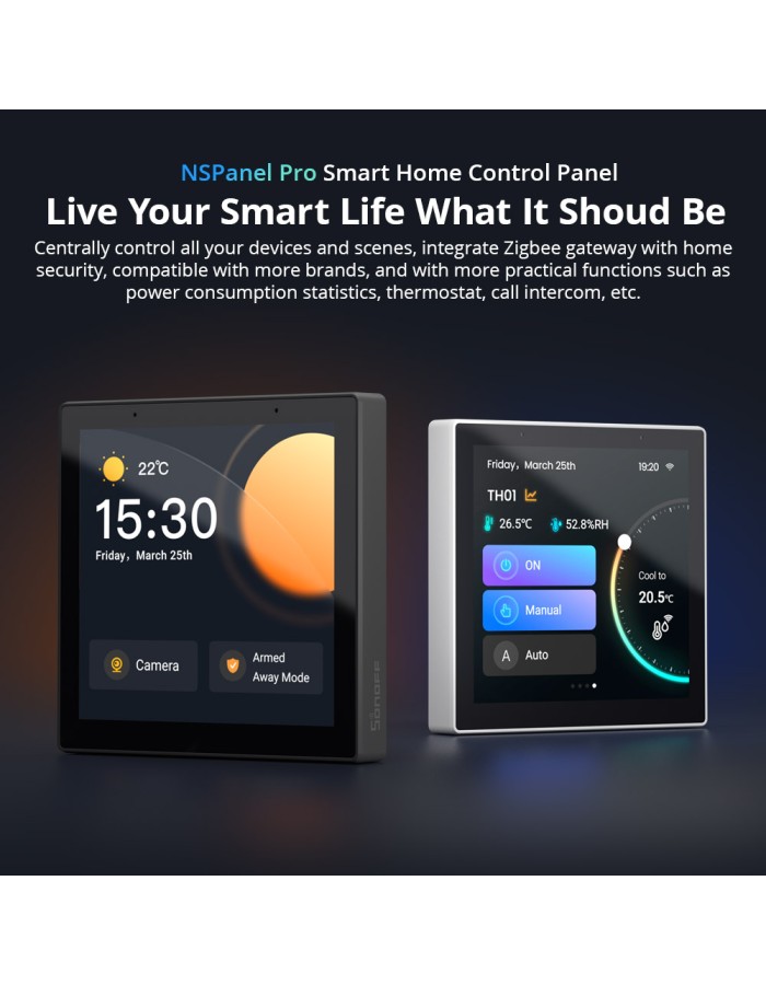 Sonoff Wifi Smart NS Panel Pro with Full Touch Display White Sonoff Wifi Smart NS Panel Pro with Full Touch Display White