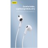 Baseus Headphones In Ear Wired 3.5mm H17 White