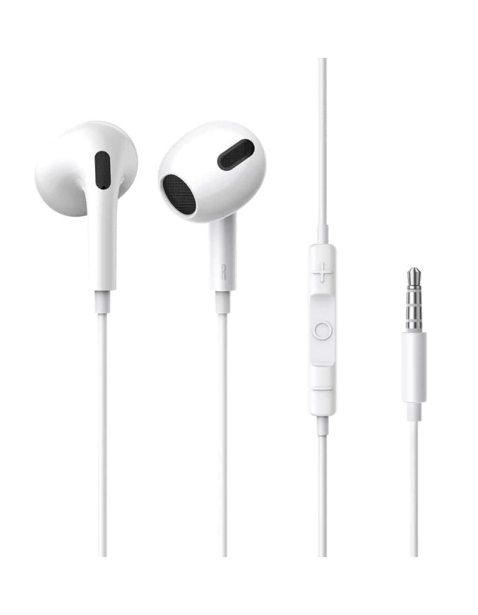 Baseus Headphones In Ear Wired 3.5mm H17 White