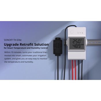 Sonoff WiFi Smart Switch TH Elite Smart Temperature and Humidity Monitoring THR320D 20A Sonoff WiFi Smart Switch TH Elite Smart Temperature and Humidity Monitoring THR320D 20A