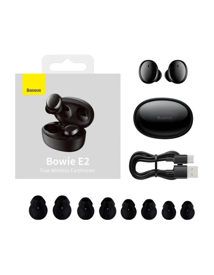 Baseus Headphones In Ear TWS Bowie E2 Black Baseus Headphones In Ear TWS Bowie E2 Black