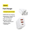 Baseus Charger Wall 30W USB-C/2xUSB-A UK White Baseus Charger Wall 30W USB-C/2xUSB-A UK White