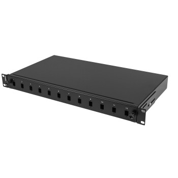 Lanberg Fiber ODF for 12xSC Simplex or 12xLC DUPLEX Adapters R/M Metal