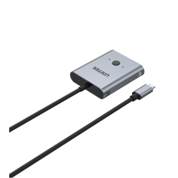 Unitek D1078A 4K USB-C Splitter 1in-2out or Switch 2in-1out Supports 100W PD