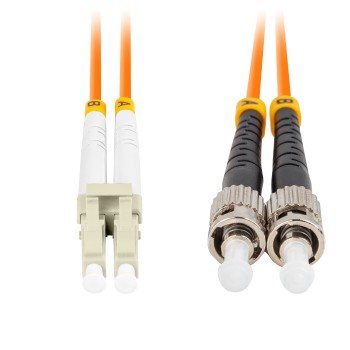 Lanberg Fiber Patch Cord ST/UPC-LC/UPC MM 50/125 Duplex OM2 LSZH 1.0m Lanberg Fiber Patch Cord ST/UPC-LC/UPC MM 50/125 Duplex OM2 LSZH 1.0m